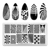 BEAUTYBIGBANG Nail Stamping Plates Design Image Printing Plates Stencil Stamp Tools Geomerty-XL-005