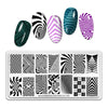 BEAUTYBIGBANG Nail Stamping Plates Design Image Printing Plates Stencil Stamp Tools Geomerty-XL-005