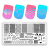 Nail art Stamping Plate Template Manicure Striped Triangle Geometry Design BeautyBigBang-Geometry-XL-009
