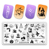 Nail art Stamping Plate Template Manicure Flower Halloween Halloween Themed Pumpkin Ghost Horror Style BeautyBigBang-Halloween-XL-004