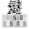 Nail art Stamping Plate Template Manicure Halloween Pumpkin Ghosts BeautyBigBang-Halloween-XL-005