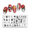 Nail art Stamping Plate Template Manicure Christmas Santa Claus Snowman Christmas Tree Elk BeautyBigBang-Christmas-XL-006