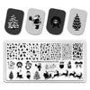 Nail art Stamping Plate Template Manicure Christmas Santa Claus Snowman Christmas Tree Elk BeautyBigBang-Christmas-XL-005