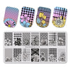 5Pcs Flower Theme Rectangle Nail Stamping Plate Beauty Maple Leaf Design Nail Art Tool