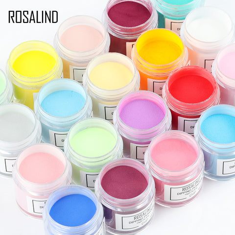 10g Professional Dipping Powder Nail Natural Color Holographic Glitter Nail Art Powder 12 Colors