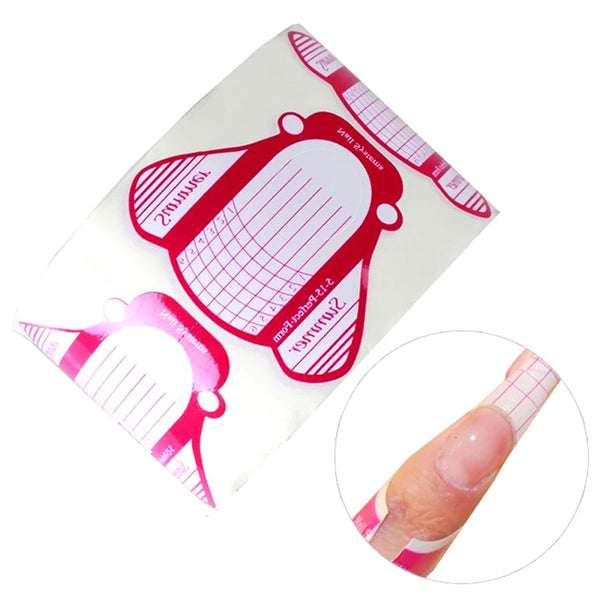 Nail Art Tips Extension Forms Guide French Rose DIY Tool Acrylic UV Gel Tools
