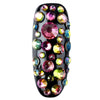 Colorful Flatback Rhinestone Crystal Mixed Size Manicure Nail Decorations