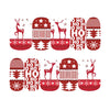 Christmas Nail Art Stickers Deer Holly Nail Water Decals