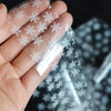 2Pcs Holographic Christmas Snowflake Starry Nail Foils Nail Art Stickers