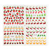 4 in 1 Different Fruits Rose Flower Nail Water Decals Nail Art Stickers