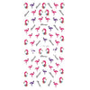 Colorful Flamingo Beach Nail Water Decals Transfer Nail Art Stickers