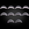10Pcs Silicone Eyelash Perming Curler Shield Pads With Embedded Ridges