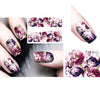 5Pcs Floral Water Decals Transfer Nail Art Stickers For Manicure