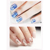 Metal Alloy Colorful Gold Silver Grid Line Nail Stickers Nail Decoration