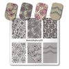 Floral Nail Stamping Plate Rose Flower Spot Pattern For Manicure