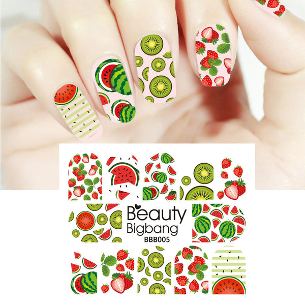 Nail Art Water Transfer Stickers Decals Flower Leaf Summer DIY Manicure  Decor | eBay