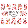 Chocolate Cake Series Water Decals Transfer Nail Art Stickers BBB007
