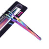 Rainbow Aurora Curved Steel Tweezers Rhinestone Picker Manicure Nail Tool