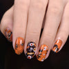 5Pcs Ghost Pumpkin Cat Water Decals Transfer Halloween Theme Nail Art Stickers