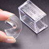 3PCS Rectangle Jelly Silicone Nail Stamper with Scraper Clear Handle Stamping Tool Manicure Nail Art Stamper Kit