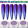 0.5g/Box Purple Mermaid Mirror Nail Powder Nail Art Chrome Pigment Glitter Dust