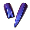 0.5g/Box Purple Mermaid Mirror Nail Powder Nail Art Chrome Pigment Glitter Dust