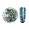 0.5g/Box Mermaid Chameleon Flakes Starry Holographic Nail Glitters Powder