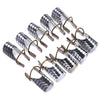 10Pcs Silver Aluminum Reusable Nail Extension Care Guide Extended Nail Tools