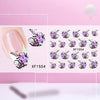 Flower Design Water Decals Transfer Nail Stickers For Manicure