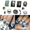 Skeletons Gold Dream Catcher 3D Adhesive Nail Art Sticker For Manicure