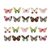 Mixed Flowers Butterfly Design Water Decals Transfer Nail Stickers For Manicure