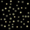 3D Charm Gold Snowflakes Nail Art Sequins For Nail Decoration