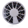 12Pcs AB Nail Rhinestones Acrylic Drill Jewelry Nail Decoration In Wheel