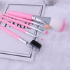5Pcs Pink Makeup set Eyeshadow Brush Blush Brush Powder Brush Eyebrow Brush Cosmetic