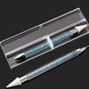 Double-end Crystal Silicone Stainless Steel Dotting Drilling Pen Nail Art Tools