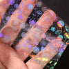 Holographic Clear Dandelion Flower Starry Nail Foil Transfer Nail Art Stickers