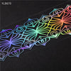1Pc Geometric Sliver Star Holographic Laser Nail Foil Transfer Nail Stickers