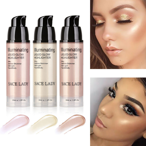 Bronze Shimmer Liquid Highlighter Makeup Glow Kit For Face Makeup