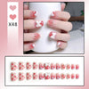 Valentine's Day Press on Nails Acrylic Nails Press on Stick on Nails for Women Artificial Glue Pinky Cool Girl Fake Nails for Nail Art Manicure Decoration
