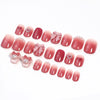 Valentine's Day Press on Nails Acrylic Nails Press on Stick on Nails for Women Artificial Glue Pinky Cool Girl Fake Nails for Nail Art Manicure Decoration