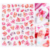 Nail Sticker Nail Decals Tattoo Flower Rose Butterfly
