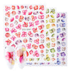 Nail Sticker Nail Decals Tattoo Flower Rose Butterfly