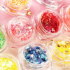 Colorful Aluminum Nail Foil Glitter Sequins Nails Art Irregular Flakes Polish Manicures Design Stickers Decoration Accessories