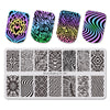 6Pcs Multi-pattern Rectangle Nail Art Stamping Plates Set BBBXL-077/78/79/80/81/82
