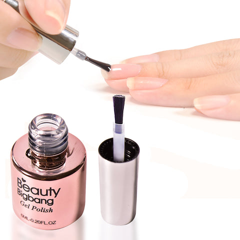 6ML Soak Off UV Gel Base Coat Nail Polish Acrylics Gel Manicure Lacquer