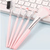 5Pcs Pink Makeup set Eyeshadow Brush Blush Brush Powder Brush Eyebrow Brush Cosmetic