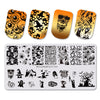 Spider Ghost Pattern Rectangle Nail Stamping Plate Halloween Theme Nail Art Tool BBBXL-019